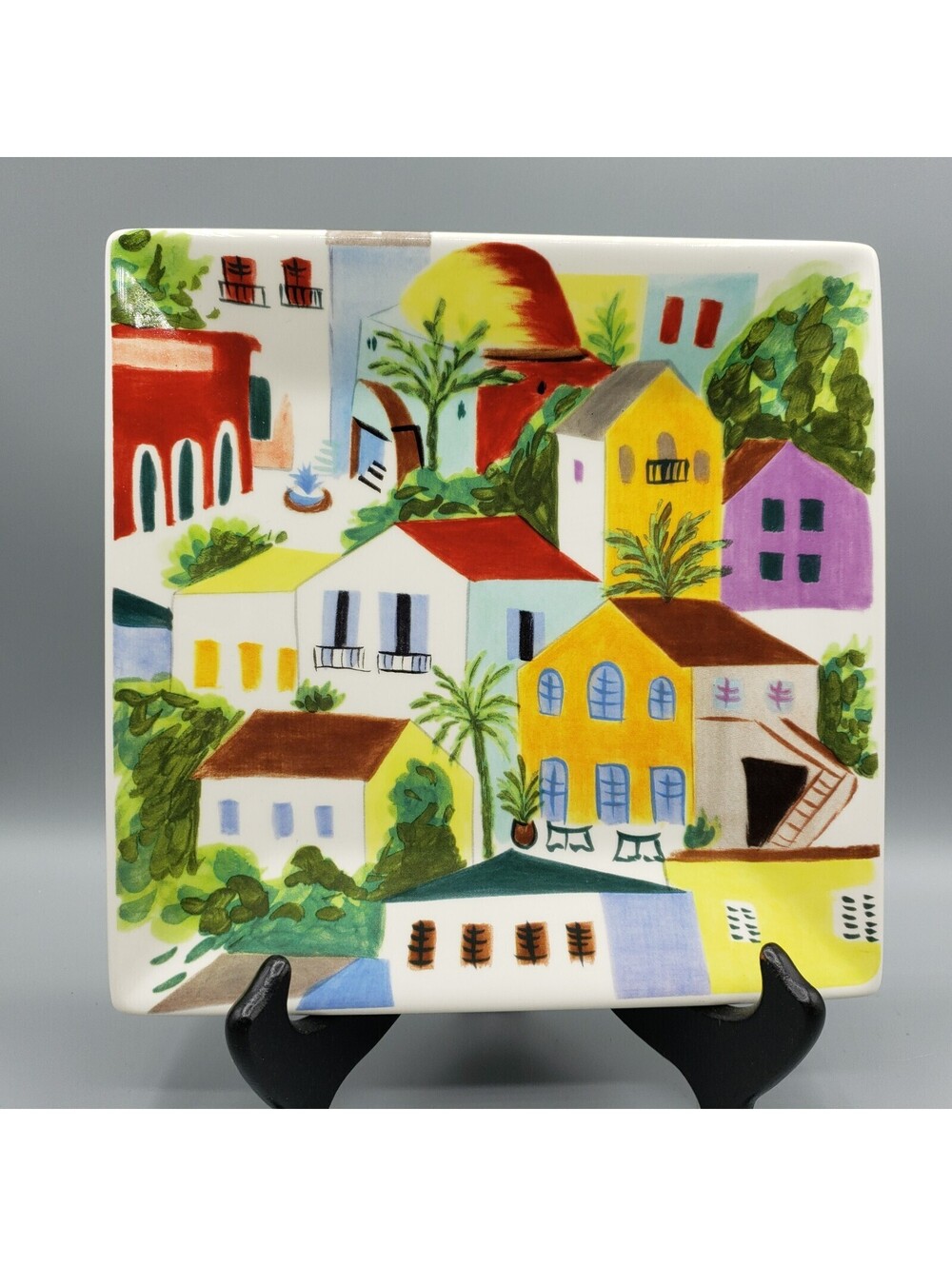 Pier 1 NWT Villa Del Sol Salad Plate 8.25" Hand Painted Dessert Luncheon